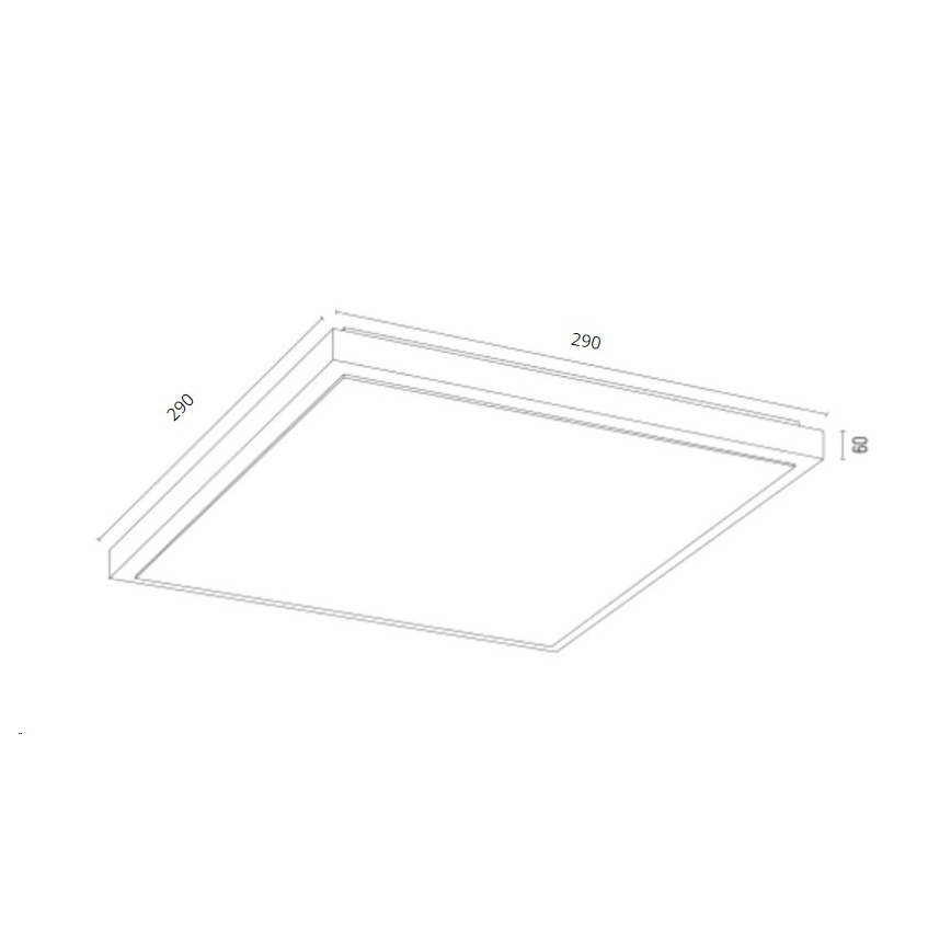 Argon 7167 - Φωτιστικό οροφής CARLSON 2xE27/15W/230V 29x29 cm χρυσαφί