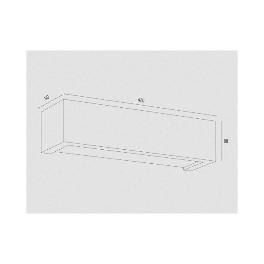 Argon 7168 - Φωτιστικό τοίχου CASERTA 2xE27/15W/230V 42 cm