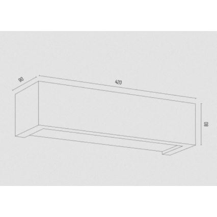 Argon 7169 - Φωτιστικό τοίχου CASERTA 2xE27/15W/230V 42 cm