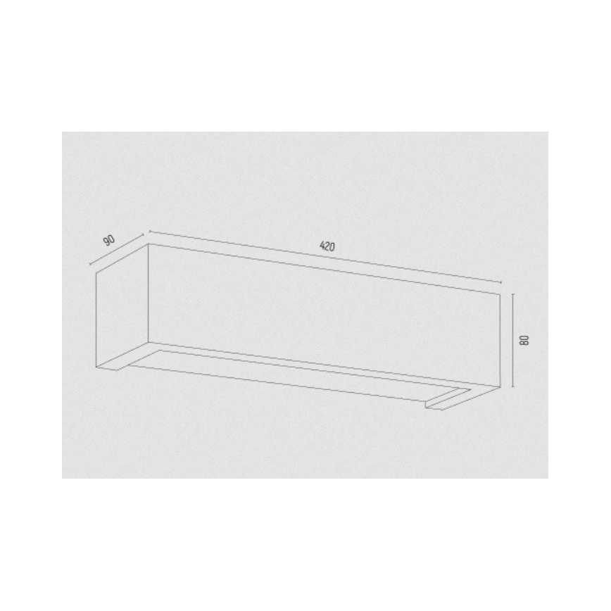 Argon 7169 - Φωτιστικό τοίχου CASERTA 2xE27/15W/230V 42 cm