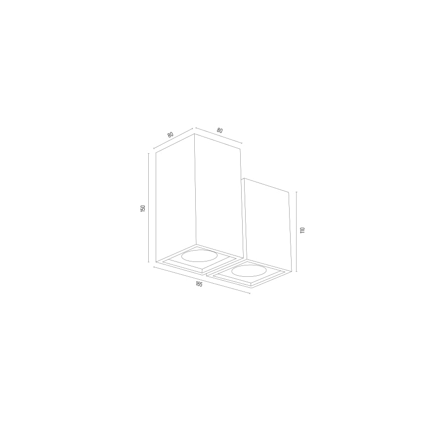 Argon 7175 - Φωτιστικό σποτ MORTIMER 2xGU10/5W/230V