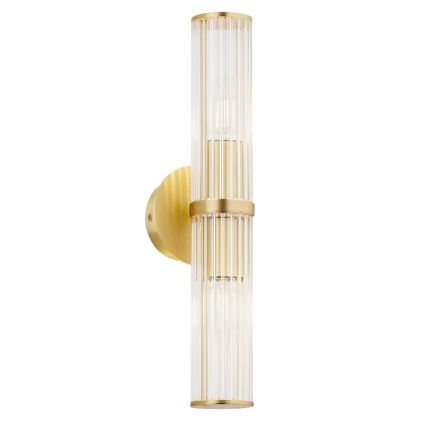 Argon 7203 - Φωτιστικό τοίχου HAMPTON 2xE14/7W/230V χρυσαφί