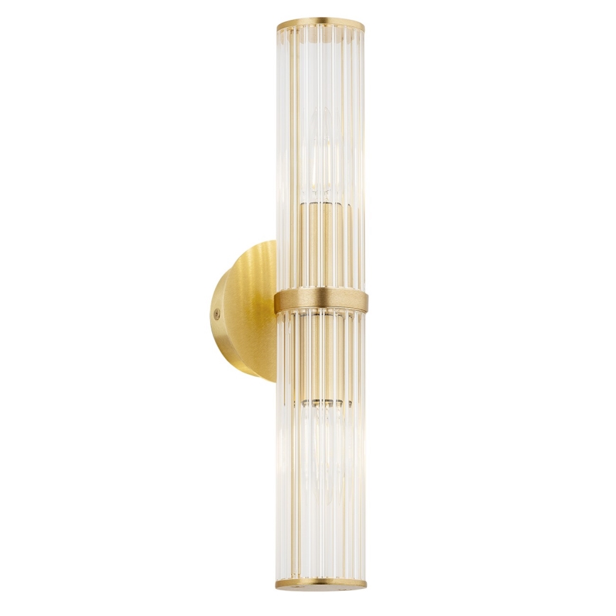 Argon 7203 - Φωτιστικό τοίχου HAMPTON 2xE14/7W/230V χρυσαφί