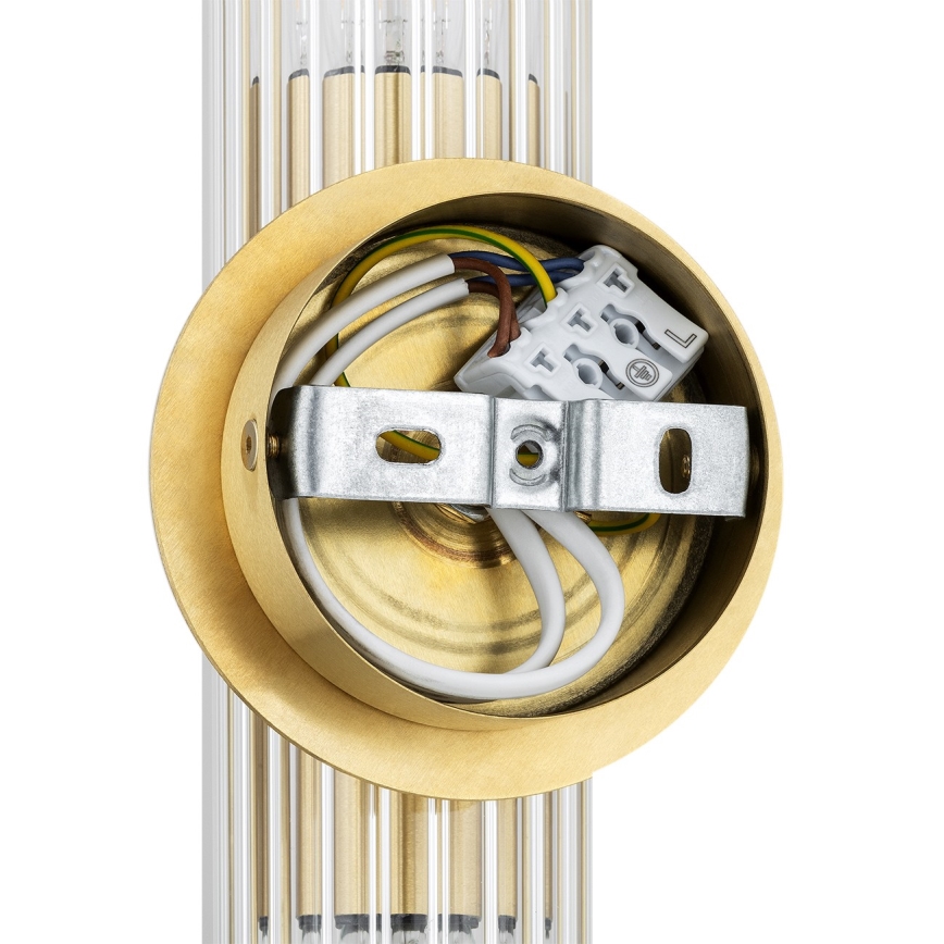 Argon 7203 - Φωτιστικό τοίχου HAMPTON 2xE14/7W/230V χρυσαφί