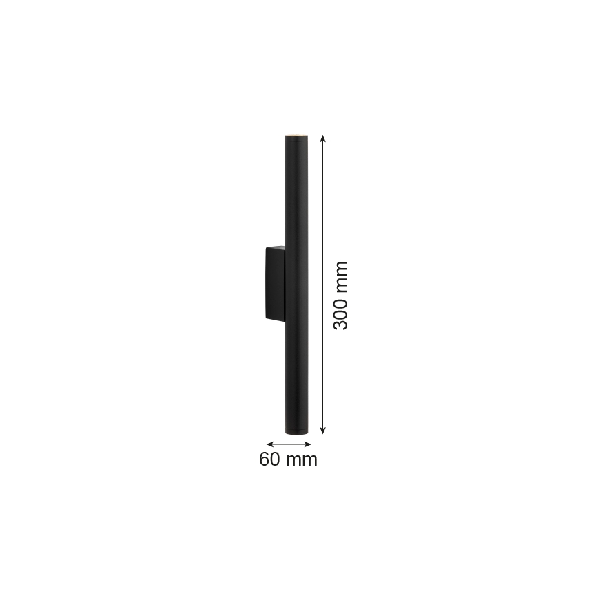 Argon 7222 - Φωτιστικό τοίχου LED GRECO 2xLED/4,2W/230V 3000K μαύρο