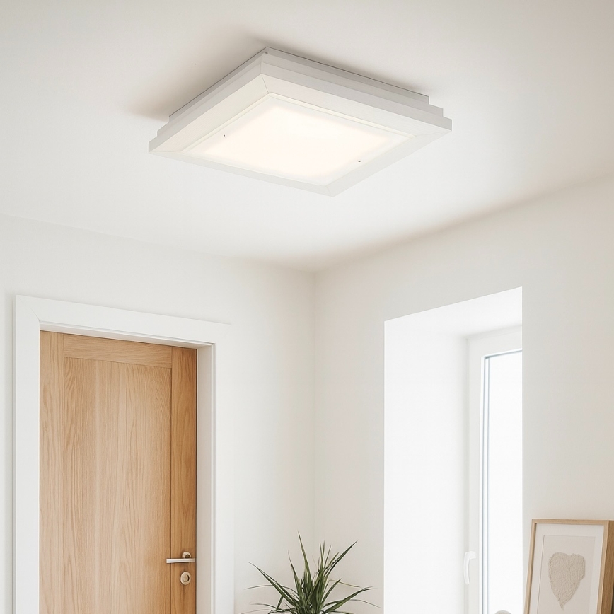 Argon 7266 - Φωτιστικό οροφής TABOR 2xE27/15W/230V 32x32 cm λευκό