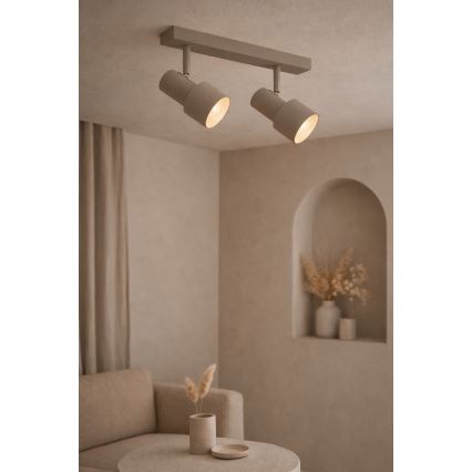 Argon 7294 - Σποτ φωτιστικό DOR 2xE27/15W/230V μπεζ