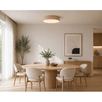 Argon 7298 - Φωτιστικό οροφής DARLINGOS 2xE27/15W/230V Ø 35 cm μπεζ