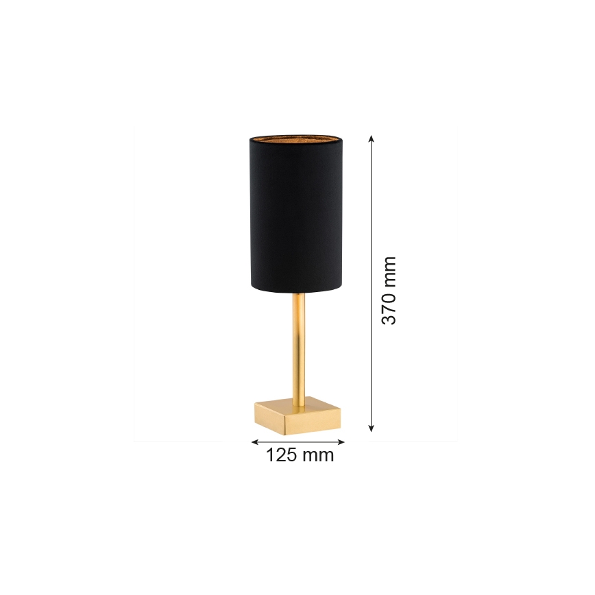 Argon 8031 - Επιτραπέζια λάμπα ABRUZZO 1xE14/7W/230V ορείχαλκος/μαύρο