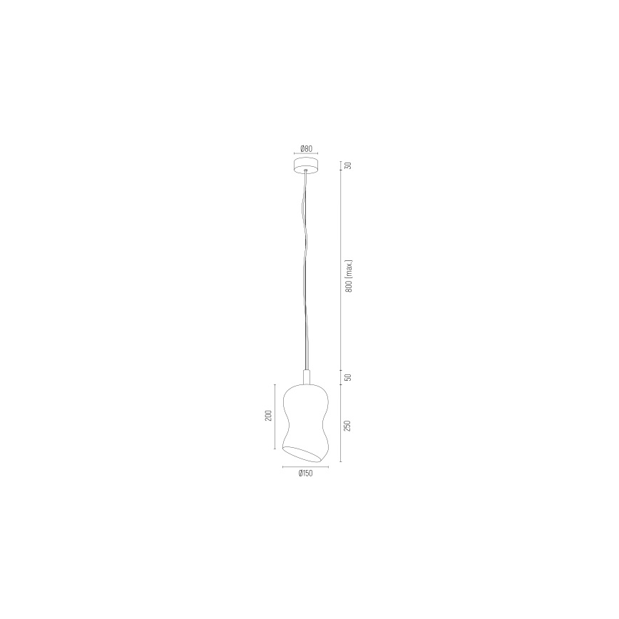 Argon 8038 - Κρεμαστό φωτιστικό οροφής SALERNO 1xE27/15W/230V χρυσό