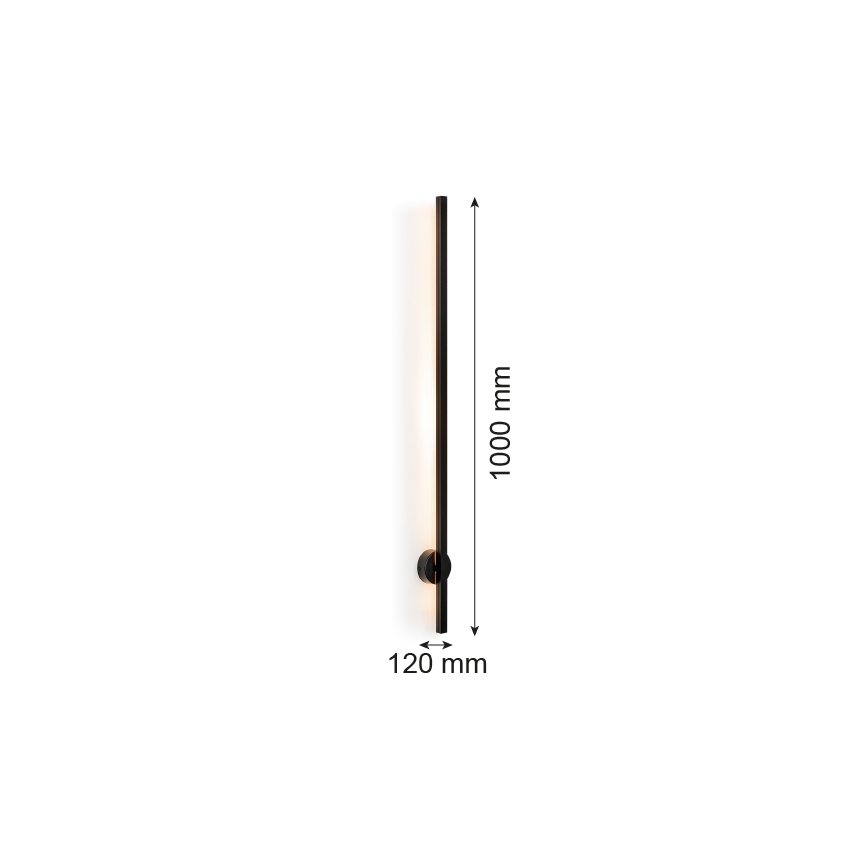 Argon 8051 - Φωτιστικό τοίχου LED ASSE LED/10W/230V μαύρο