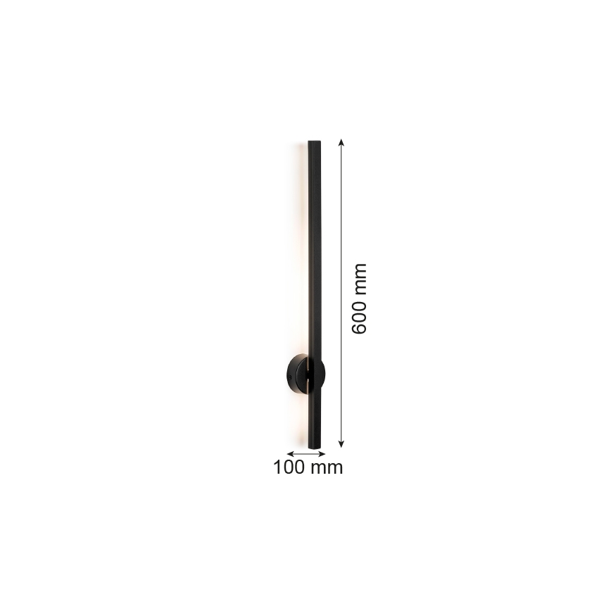 Argon 8052 - Φωτιστικό τοίχου LED ASSE LED/6W/230V μαύρο