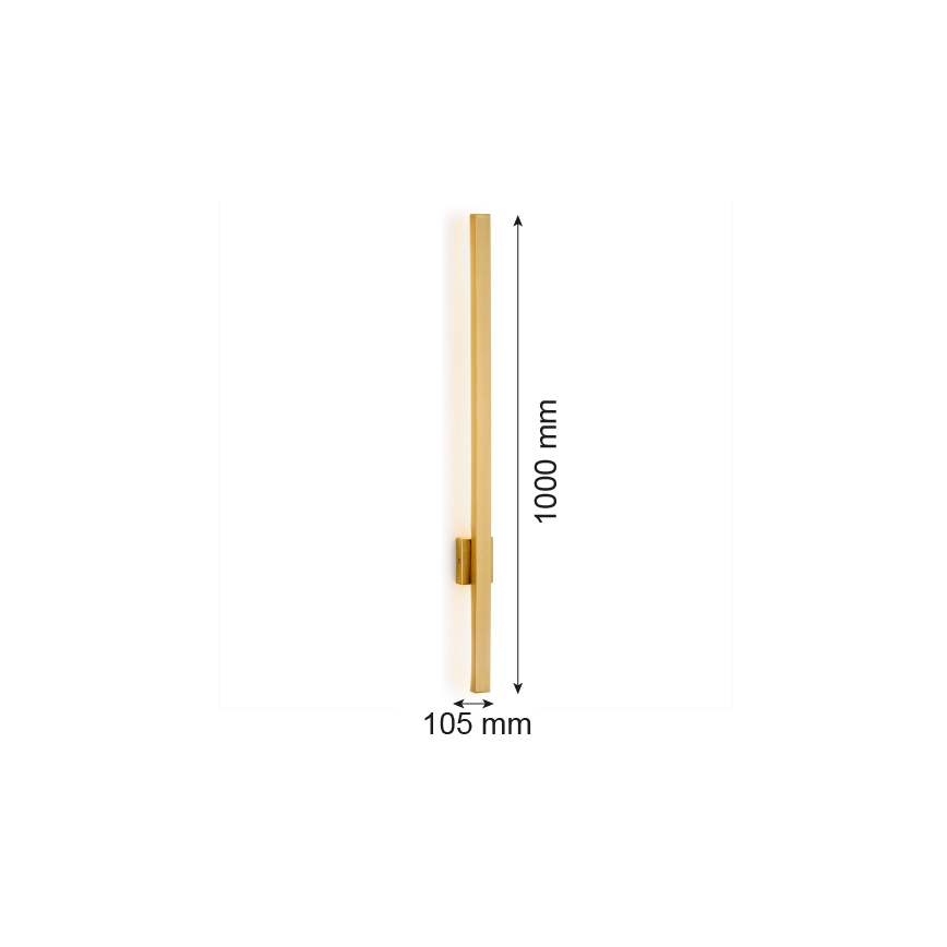 Argon 8053 - Φωτιστικό τοίχου LED ASSE LED/10W/230V χρυσαφί