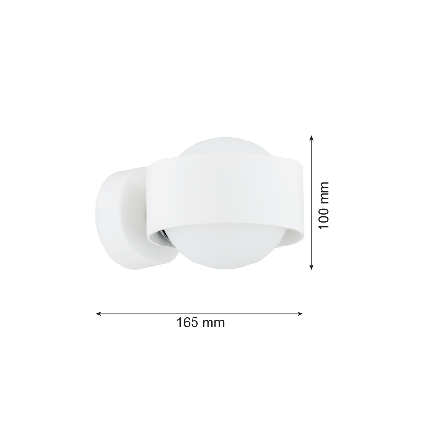 Argon 8057 - Φωτιστικό τοίχου MASSIMO PLUS 1xG9/6W/230V λευκό