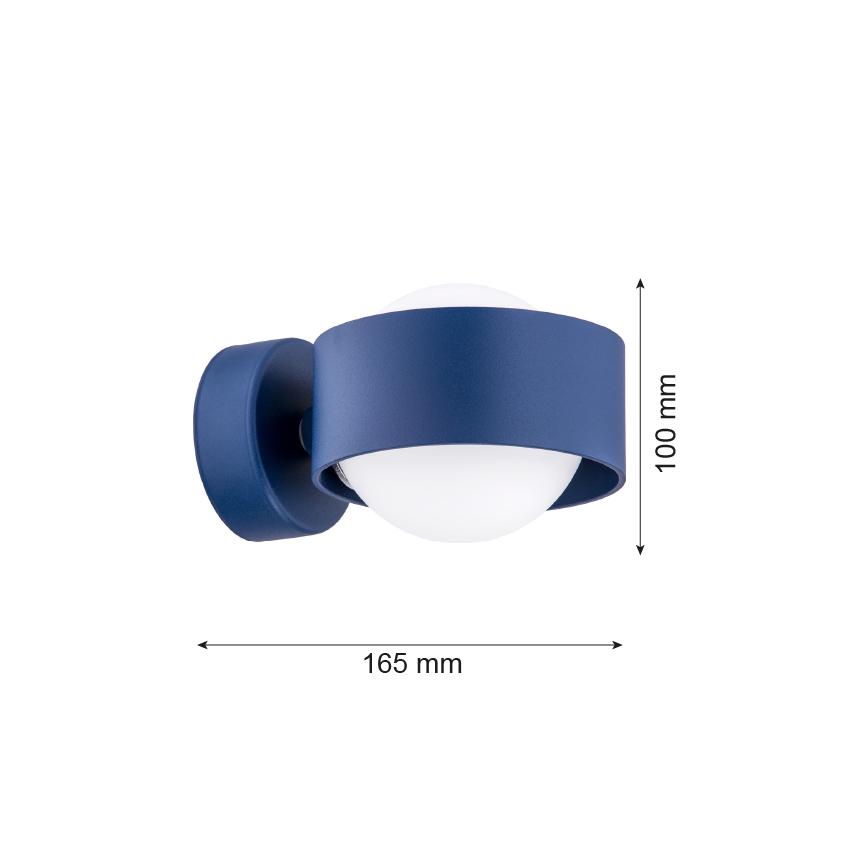 Argon 8061 - φωτιστικό τοίχου MASSIMO PLUS 1xG9/6W/230V μπλε
