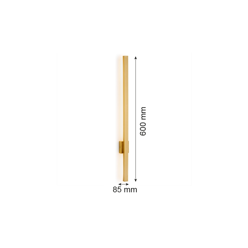 Argon 8063 - Φωτιστικό τοίχου LED ASSE LED/6W/230V χρυσαφί