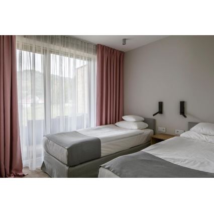 Argon 8065 - Επιτοίχιο φωτιστικό σημείου ETNA 1xG9/6W/230V μαύρο