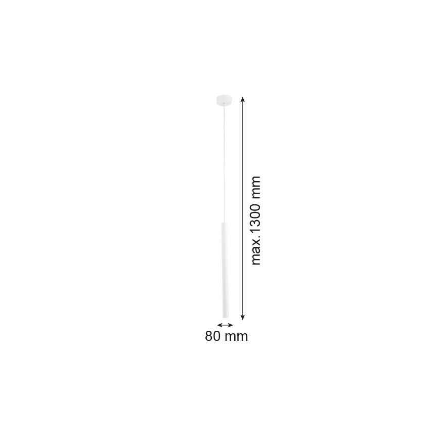 Argon 8066 - Κρεμαστό φωτιστικό οροφής μονόφωτο ETNA 1xG9/6W/230V λευκό