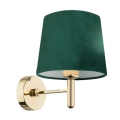 Argon 8105 - Επιτοίχιο φωτιστικό PONTE 1xE27/15W/230V πράσινο/ορείχαλκος