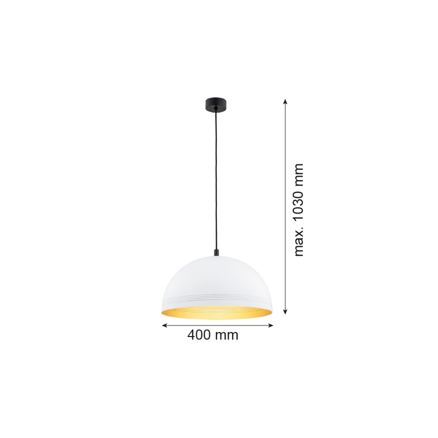 Argon 8241 -  Κρεμαστό φωτιστικό οροφής BONITA 1xE27/15W/230V λευκό