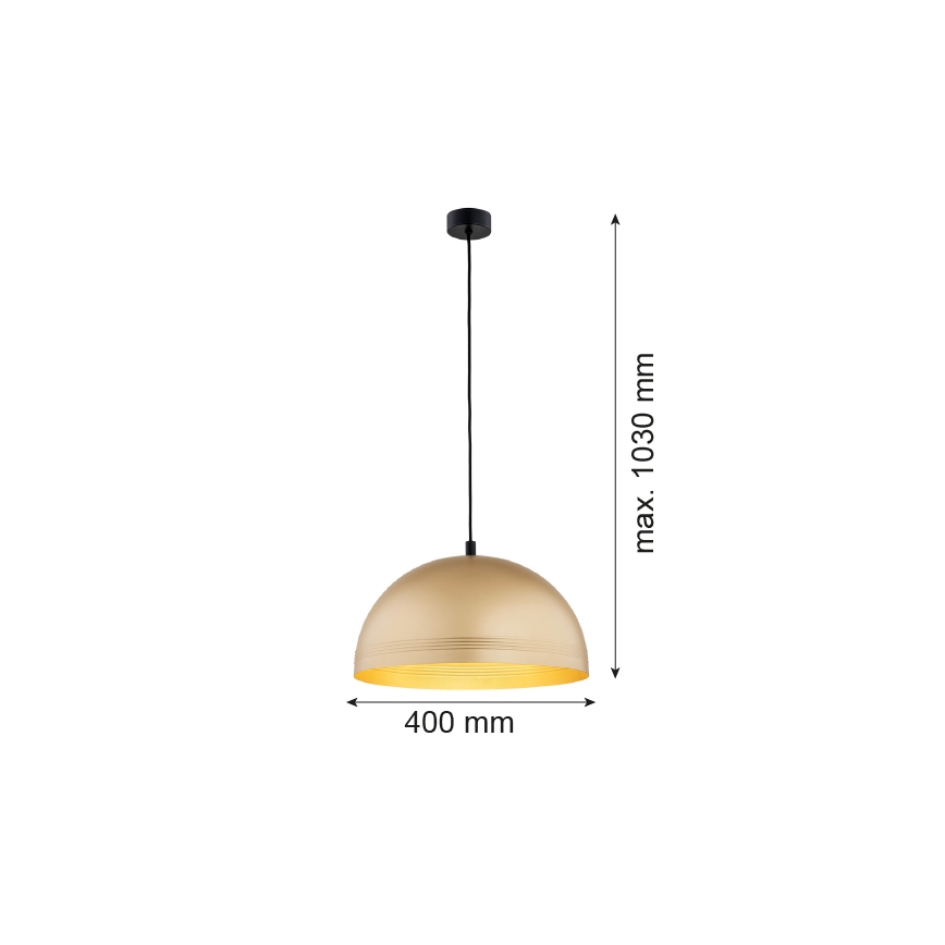Argon 8245 -  Κρεμαστό φωτιστικό οροφής BONITA 1xE27/15W/230V χρυσαφί