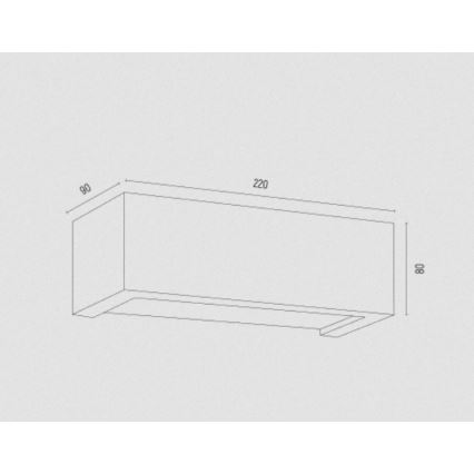 Argon 8249 - Φωτιστικό τοίχου CASERTA 1xE27/15W/230V 22 cm