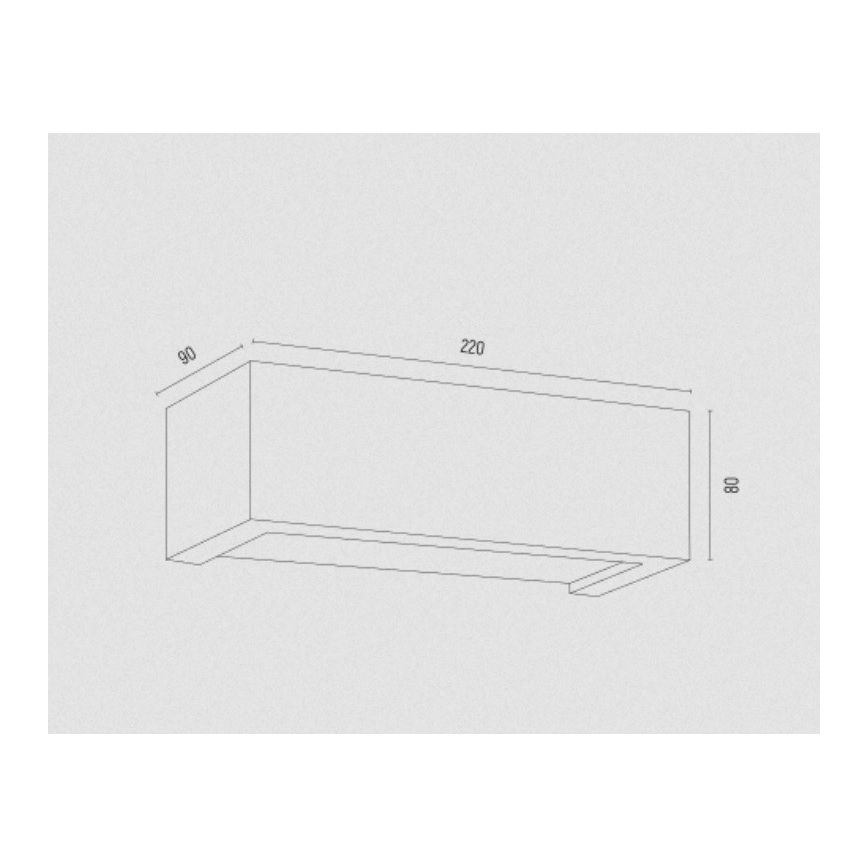 Argon 8249 - Φωτιστικό τοίχου CASERTA 1xE27/15W/230V 22 cm