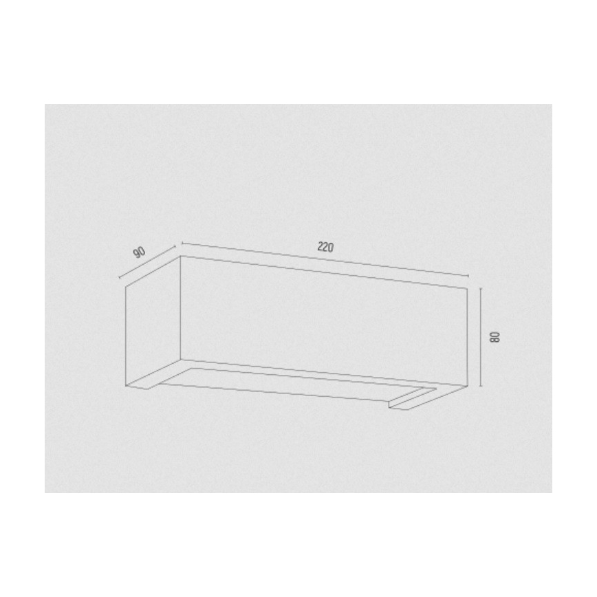 Argon 8251 - Φωτιστικό τοίχου CASERTA 1xE27/15W/230V 22 cm