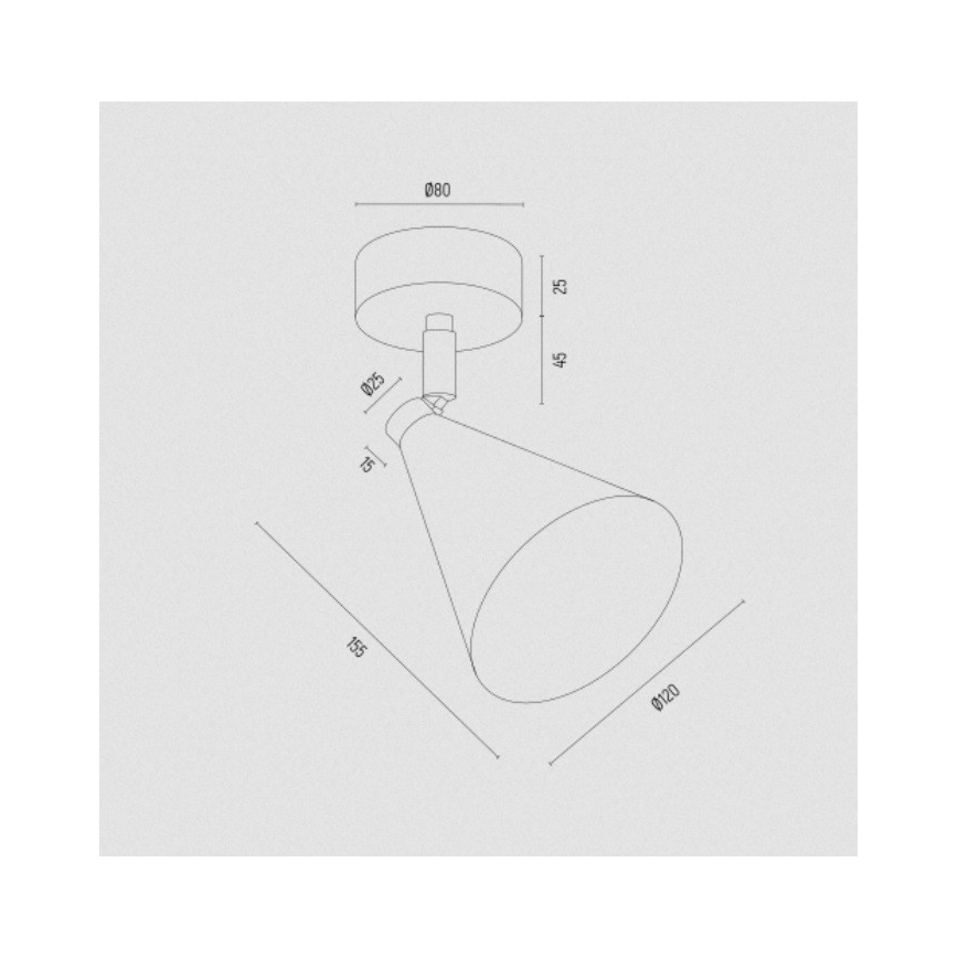 Argon 8255 - Φωτιστικό σποτ LUCINDA 1xE14/7W/230V χρυσαφί