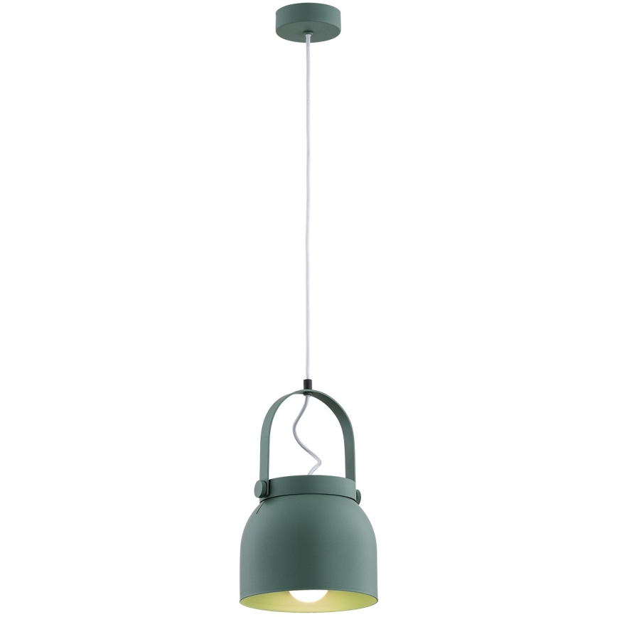Argon 8283 - Κρεμαστό φωτιστικό οροφής LOGAN 1xE27/15W/230V διάμετρος 20 cm πράσινο