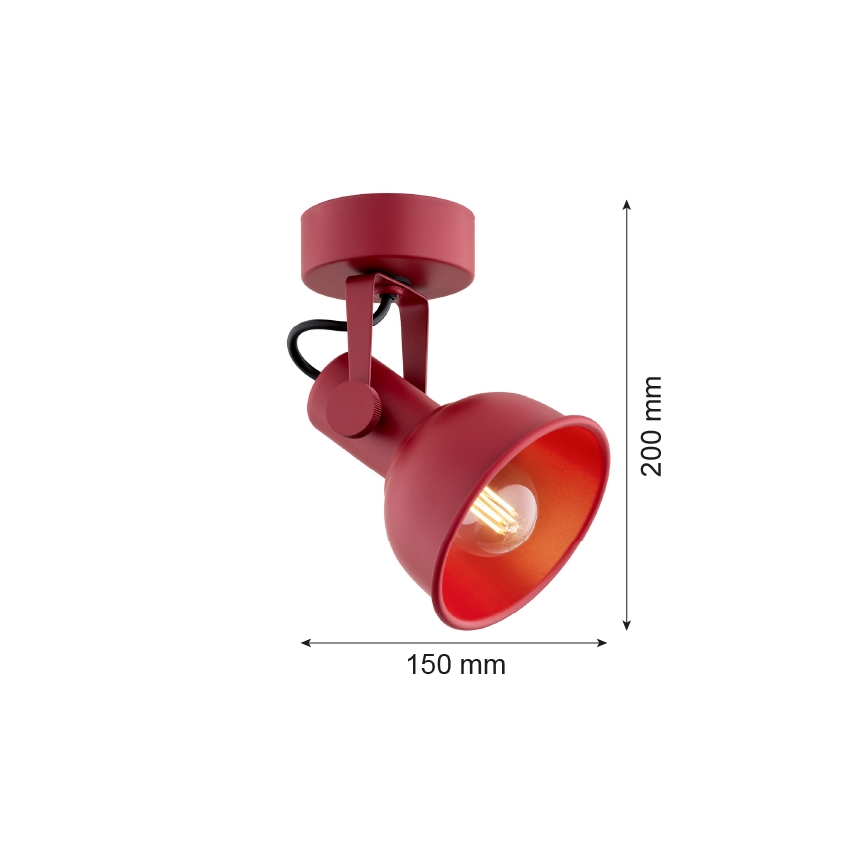 Argon 8298 - Φωτιστικό σποτ LENORA 1xE14/7W/230V κόκκινο