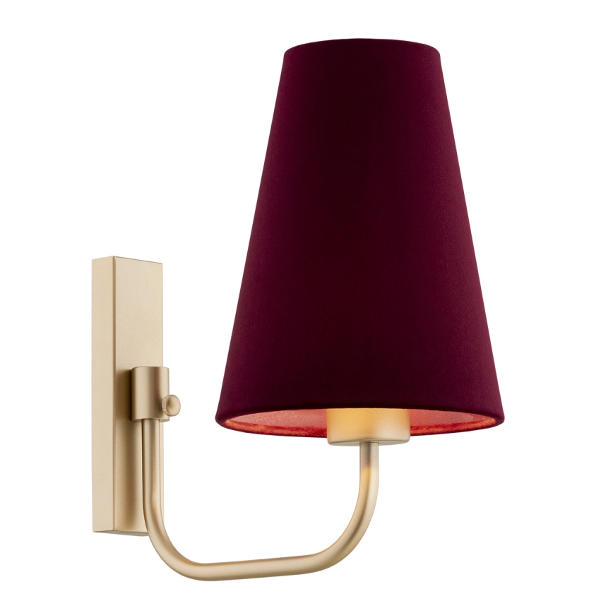 Argon 8313 - Λάμπα τοίχου SAFIANO 1xE27/15W/230V burgundy
