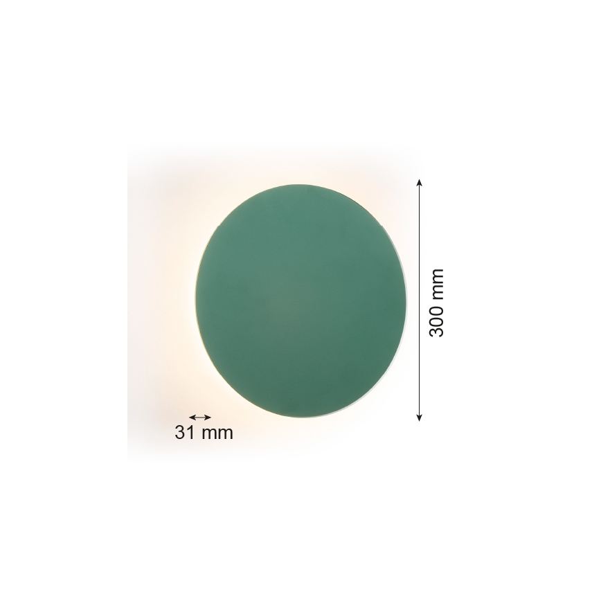 Argon 8325 - Φωτιστικό τοίχου LED OREGON PLUS LED/6W/230V 3000K 30 cm πράσινο