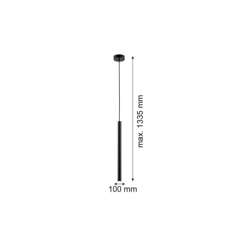 Argon 8329 - Πολύφωτο LED με συρματόσχοινο RIO LED/4,2W/230V 3000K μαύρο