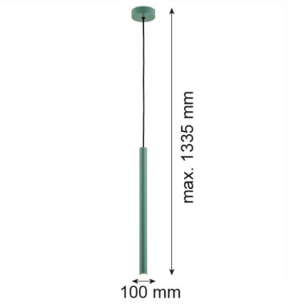 Argon 8333 - Πολύφωτο LED με συρματόσχοινο RIO LED/4,2W/230V 3000K πράσινο