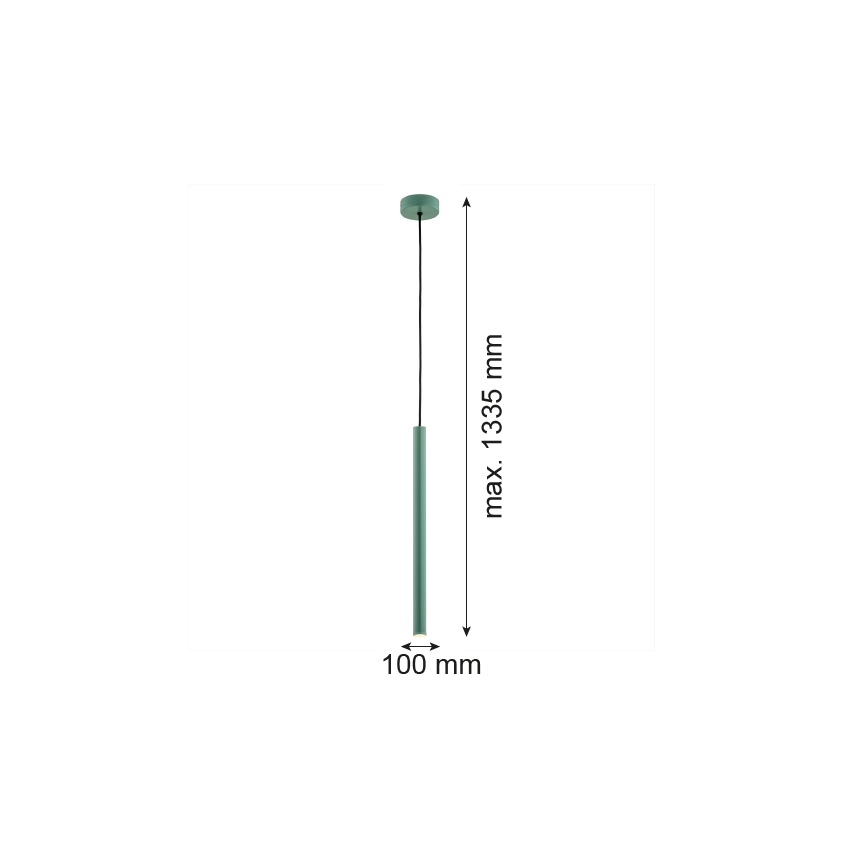 Argon 8333 - Πολύφωτο LED με συρματόσχοινο RIO LED/4,2W/230V 3000K πράσινο