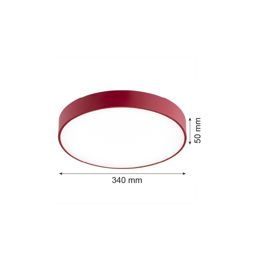 Argon 8334 - Φωτιστικό οροφής LED TIAMO LED/22W/230V 4000K κόκκινο