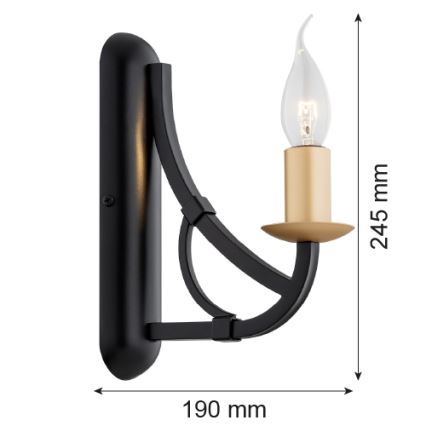 Argon 8355 - Φωτιστικό τοίχου LORENZO 1xE14/7W/230V