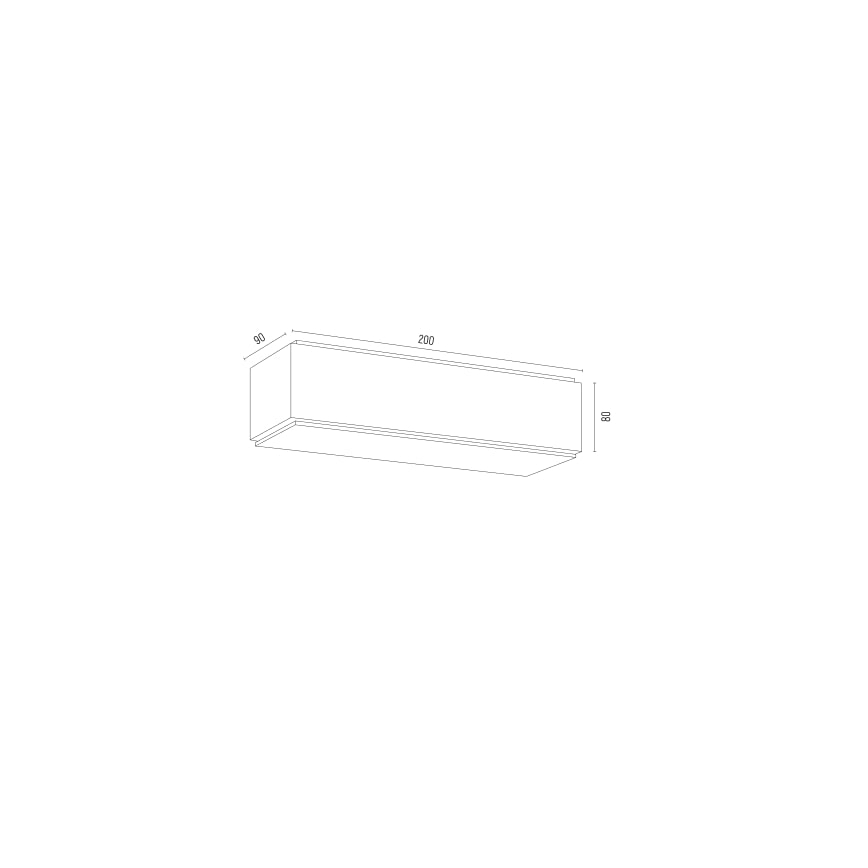 Argon 8365 - Φωτιστικό τοίχου CARLSON 1xE27/15W/230V 20 cm μαύρο