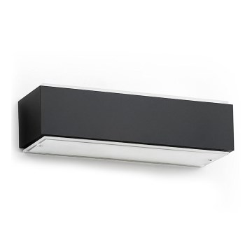 Argon 8366 - Επιτοίχιο φωτιστικό CARLSON 1xE27/15W/230V 30 εκ. μαύρο