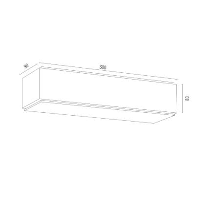 Argon 8366 - Φωτιστικό τοίχου CARLSON 1xE27/15W/230V 30 cm μαύρο