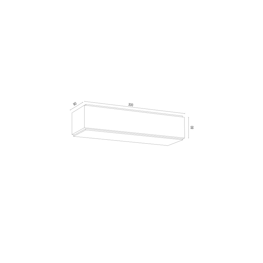 Argon 8366 - Φωτιστικό τοίχου CARLSON 1xE27/15W/230V 30 cm μαύρο