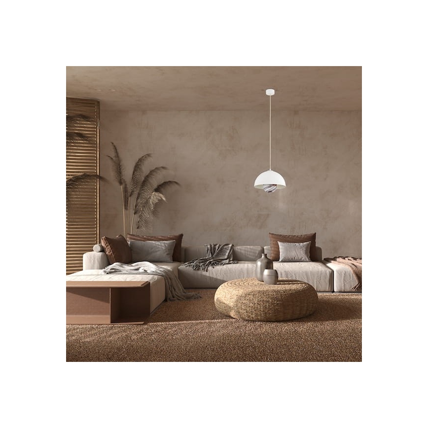 Argon 8443 - Κρεμαστό φωτιστικό οροφής PIAVA 1xE14/7W/230V αλαβάστρο λευκό
