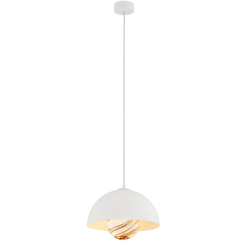 Argon 8443 - Κρεμαστό φωτιστικό οροφής PIAVA 1xE14/7W/230V αλαβάστρο λευκό