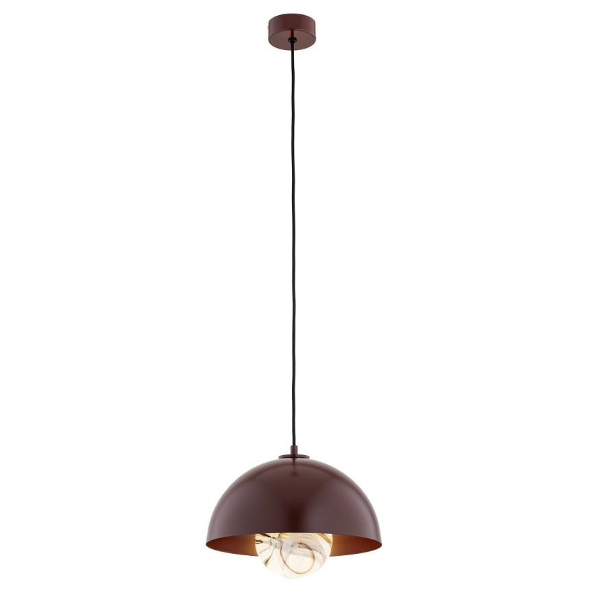 Argon 8444 - Κρεμαστό φωτιστικό οροφής PIAVA 1xE14/7W/230V αλαβάστρο καφέ