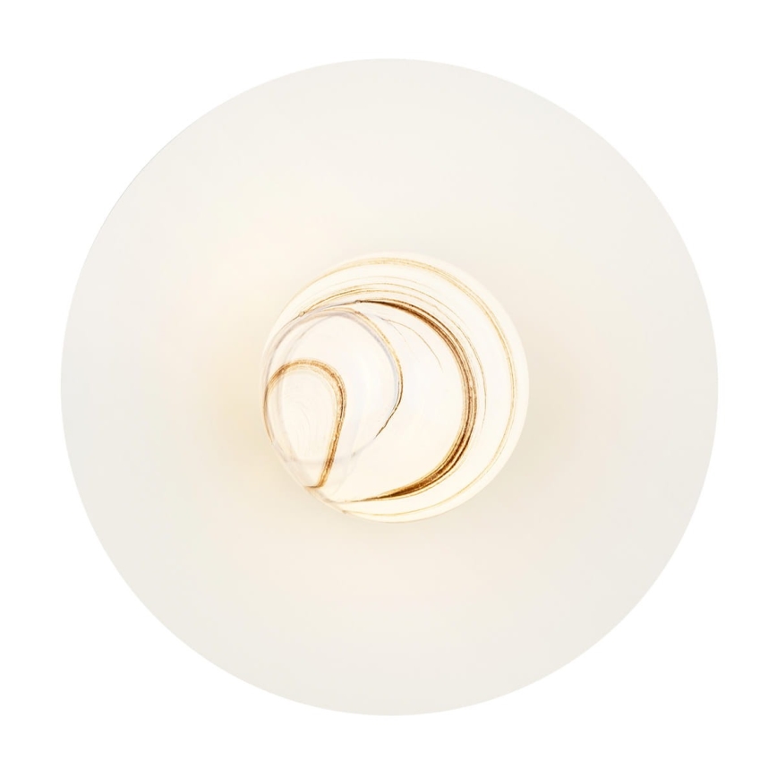 Argon 8445 - Φωτιστικό τοίχου PIAVA 1xE14/7W/230V αλαβάστρο λευκό