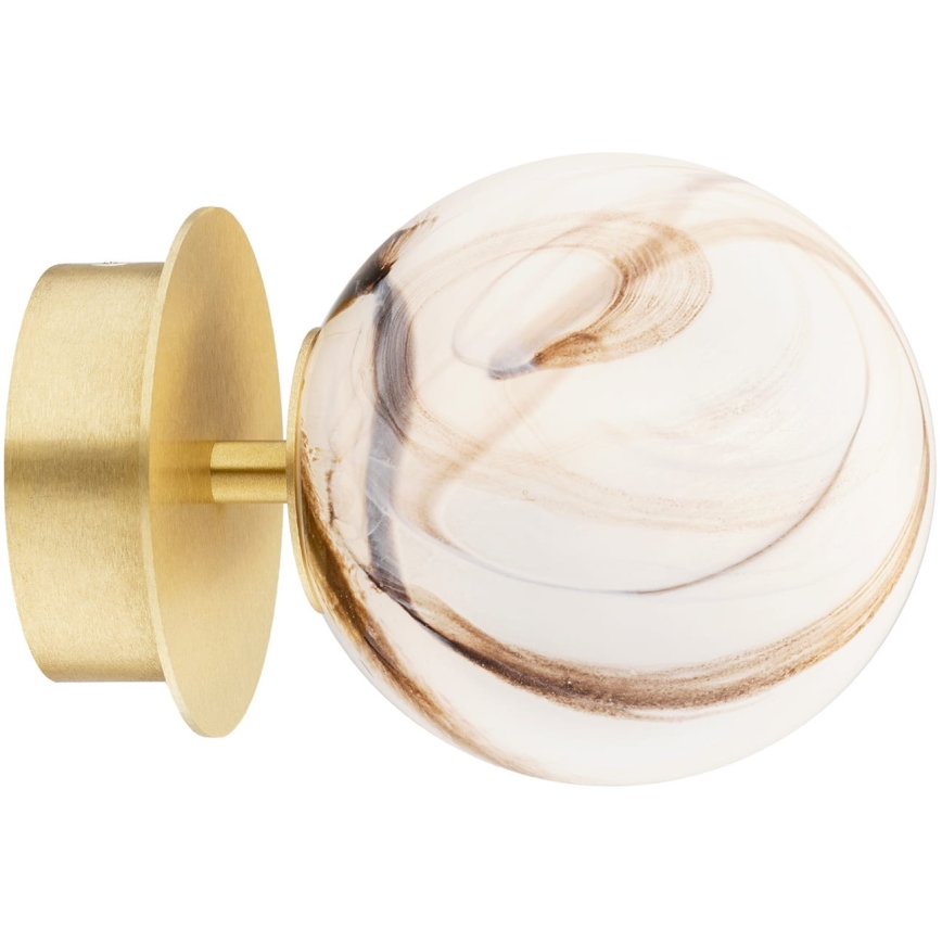 Argon 8453 - Φωτιστικό τοίχου FABIO 1xE14/7W/230V αλαβάστρο χρυσαφί