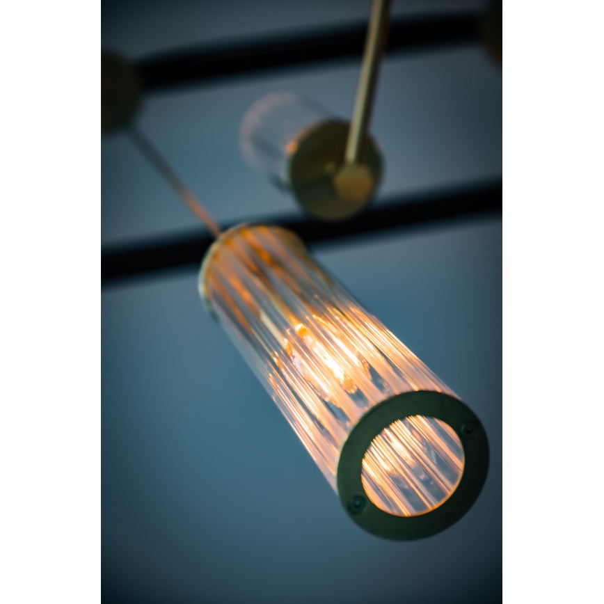 Argon 8489 - Κρεμαστό φωτιστικό οροφής HAMPTON 1xE14/7W/230V χρυσαφί