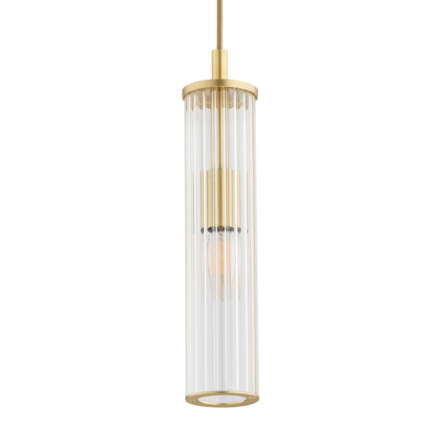 Argon 8489 - Κρεμαστό φωτιστικό οροφής HAMPTON 1xE14/7W/230V χρυσαφί