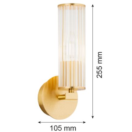 Argon 8497 - Φωτιστικό τοίχου HAMPTON 1xE14/7W/230V χρυσαφί